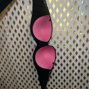 Victoria’s Secret PINK where everywhere multiway strapless push-up bra black siz
